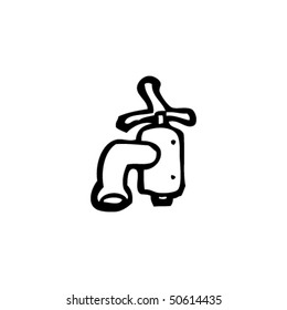 dibujo peculiar de un grifo
