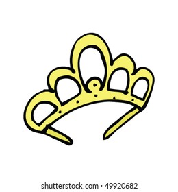 quirky drawing of a tiara