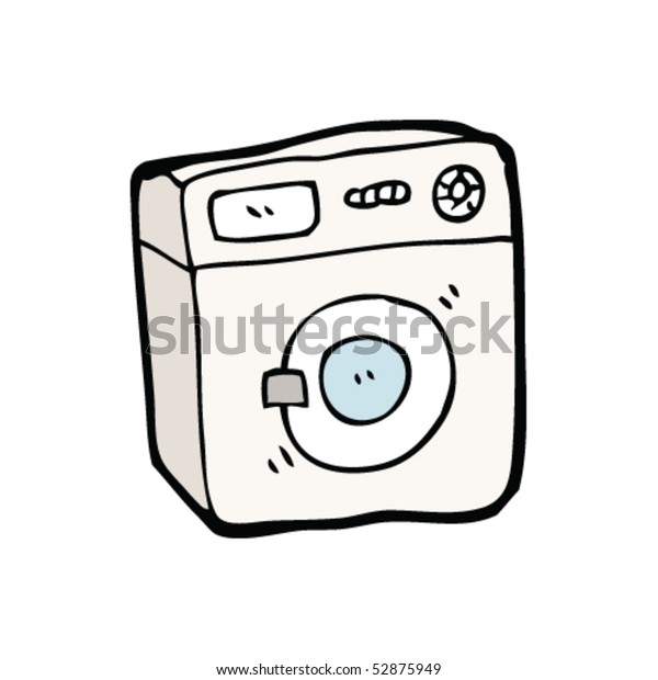 Quirky Drawing Washing Machine Stock Vector Royalty Free 52875949