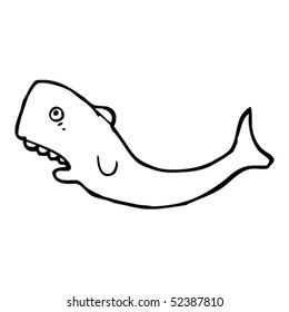 quirky drawing of a whale