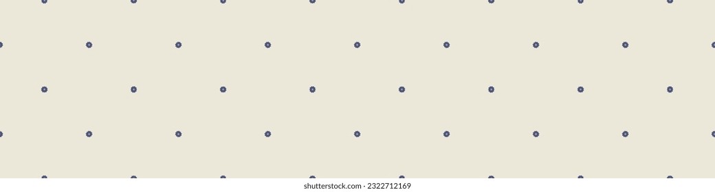 Quirky floral lino cut motif vector border. Seamless decoration of whimsical foliate design for modern banner.
