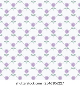 Quirky flower seamless pattern. Minimalist pattern geometric repeat tiles for print, stationery, wrapping, textile, wallpaper, card, background, paper gift, scarf, phone case.