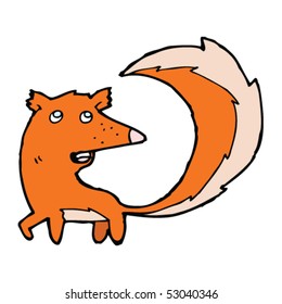 quirky fox cartoon