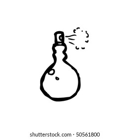 dibujo peculiar del difusor de perfume