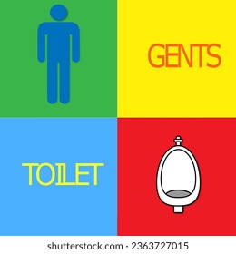 Quirky Pop Art Toilet Door Sign: A Playful Spin on Restroom Iconography