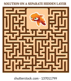Quirky Sparrow Maze Game - help brown sparrow find his way out of  the maze