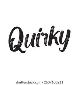 Quirky text on white background.