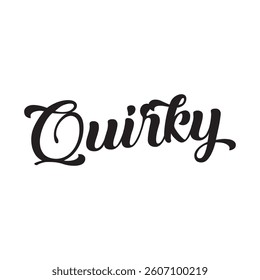 Quirky text on white background.