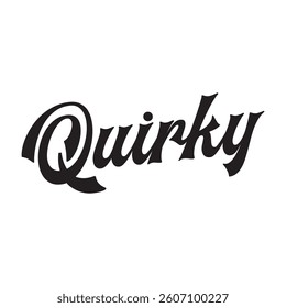 Quirky text on white background.