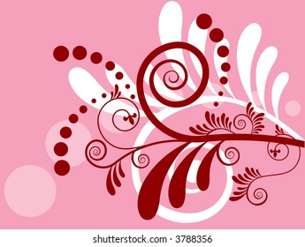 quirky vine with coils vector