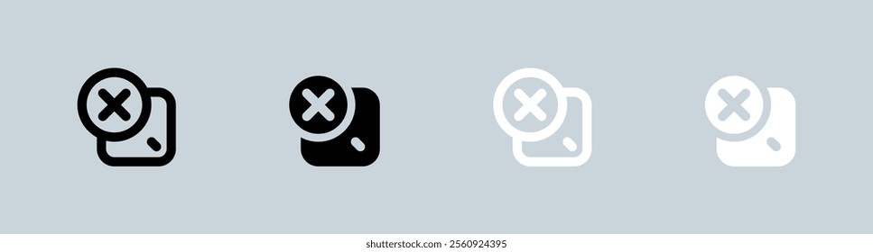 Quit icon set in black and white. Arrow signs vector illustration.