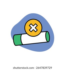 Quit Now Icon vector stock illustration