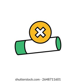 Quit Now Icon vector stock illustration