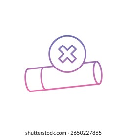 Quit Now Icon vector stock illustration