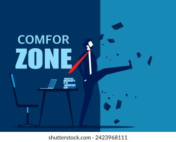 Quit regular job to start over. Businessman leaves his comfort zone 
