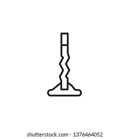 Quit smoking, cigarette butt icon. Element of quit smoking icon. Thin line icon for website design and development, app development. Premium icon