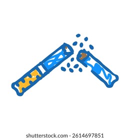 quit smoking cigarette doodle icon sketch vector. quit smoking cigarette sign. isolated symbol illustration