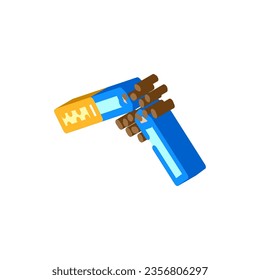 quit smoking cigarette isometric icon vector. quit smoking cigarette sign. isolated symbol illustration