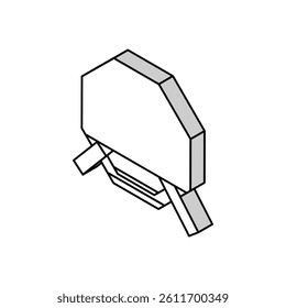 quit smoking cigarette isometric icon vector. quit smoking cigarette sign. isolated symbol illustration