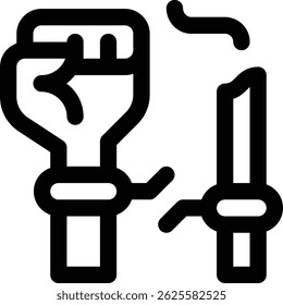 quit smoking icon. Thin Linear Style Design Isolated On White Background