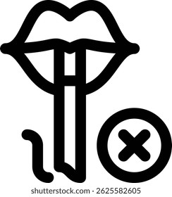 Deje de fumar icono. Diseño De Estilo Lineal Delgado Aislado Sobre Fondo Blanco