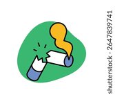 Quit Smoking Icon vector stock illustration