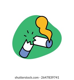 Quit Smoking Icon vector stock illustration