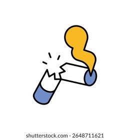 Quit Smoking Icon vector stock illustration
