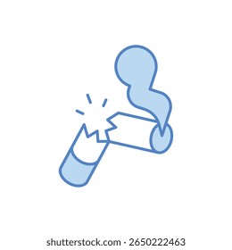 Quit Smoking Icon vector stock illustration