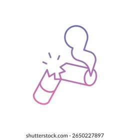 Quit Smoking Icon vector stock illustration