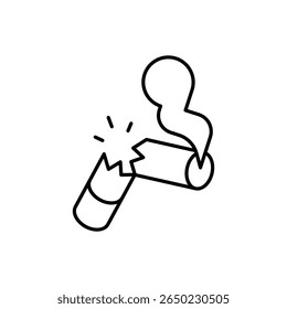 Quit Smoking Icon vector stock illustration