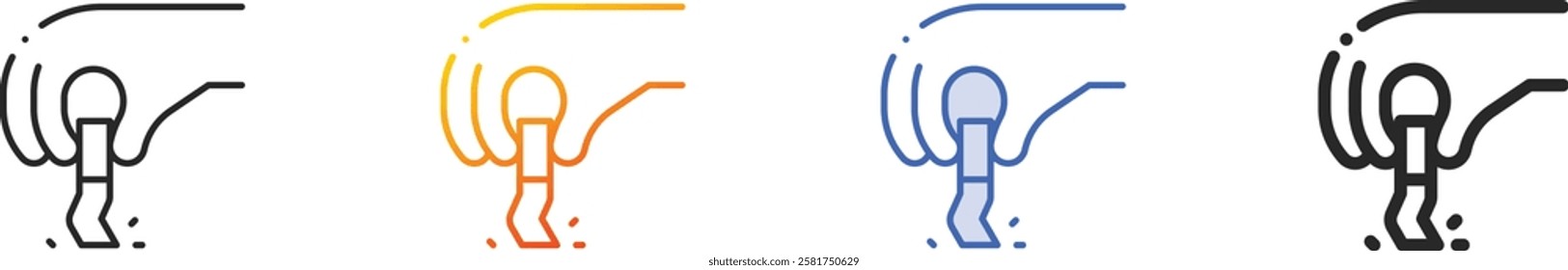 quit smoking icon.Thin Linear, Gradient, Blue Stroke and bold Style Design Isolated On White Background