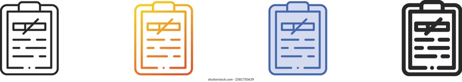 quit smoking icon.Thin Linear, Gradient, Blue Stroke and bold Style Design Isolated On White Background