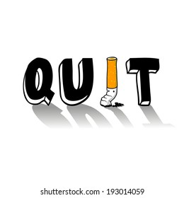 Quit smoking illustration