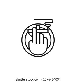 Quit smoking, no smoking icon. Element of quit smoking icon. Thin line icon for website design and development, app development. Premium icon