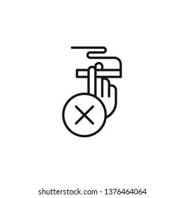 Quit smoking, no smoking icon. Element of quit smoking icon. Thin line icon for website design and development, app development. Premium icon