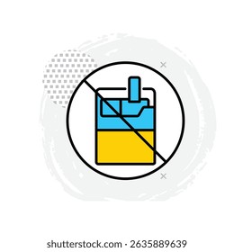 Quit Smoking Vector Icon Illustrating Smoke-Free Lifestyle