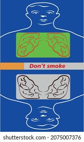 Quit smoking vector illustration. Stop cigarettes tobacco addiction decision tiny persons concept. Fight against unhealthy smoker habit for medical and money saving reasons. No harmful nicotine sign.