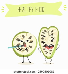 Quitoense, naranjila, naranhillah, naranhilla
fruit cute funny cheerful characters with different activities.Natural vitamin antioxidant detox food collection. Vector hand drawn illistration.