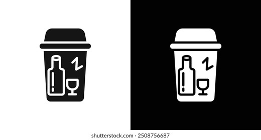 Icono de dejar los malos hábitos colección de conjunto de relleno plano