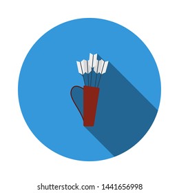 Icono De Silencio Con Flechas. Diseño De Esténcil De Círculo Plano Con Sombra Larga. Ilustración vectorial.