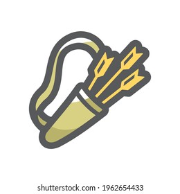 Icono del vector de flechas Ilustración de dibujos animados