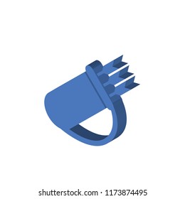 Quiver isometric left top view 3D icon