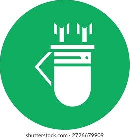 Ilustração de design de ícone de vetor Quiver