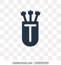 Quiver vector icon isolated on transparent background, Quiver transparency concept can be used web and mobile