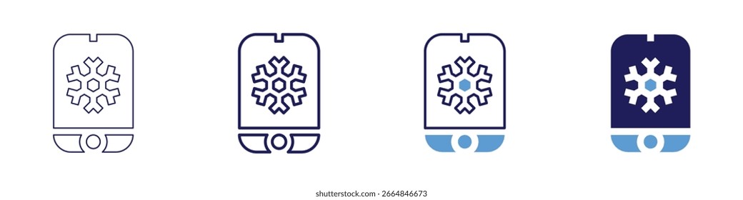 Quiz app icon in 4 different styles. Thin Line, Line, Bold Line, Duotone. Duotone style. Editable stroke.