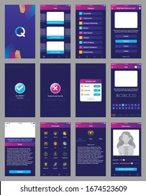 quiz app ui design mobile