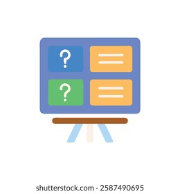 Quiz Board Icon for Educational Activities