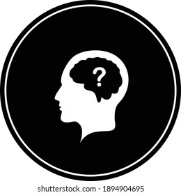 Quiz Brain Social Media or Internet Network Highlights Icon