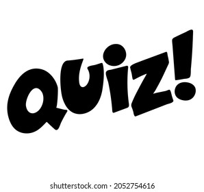 Quiz brainy game word. Vector illustration design.